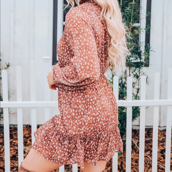 Smock Neck Dress - Picture 2 of 7